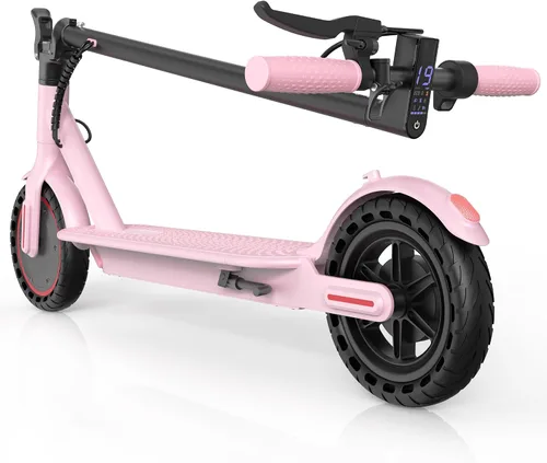 Vista 13 de Aovowheel Scooter eléctrico para adultos, plegable E Scooter Conmuting Púrpura-negro