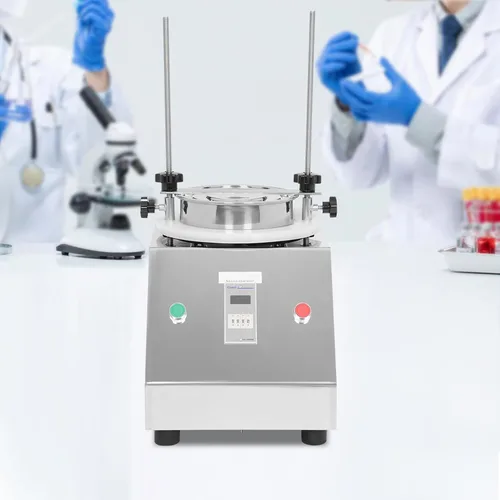 Vista 6 de Coctelera vibrante del tamiz del laboratorio 7 capa 110V - máquina eléctrica del tamiz del acero inoxidable 304 con el contador de tiempo