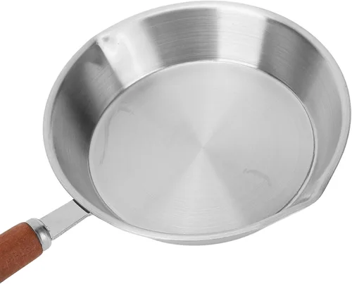 Vista 9 de Sartén, sartén de acero inoxidable de calentamiento rápido uniforme para cocina de inducción para restaurante (4.7 in)