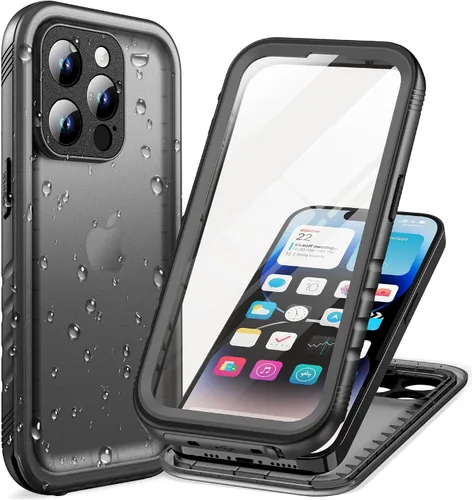 Vista 57 de Cozycase TOP - Funda impermeable militar IP68 para iPhone XR, resistente 360 a prueba de golpes, cuerpo completo, con protector de cámara