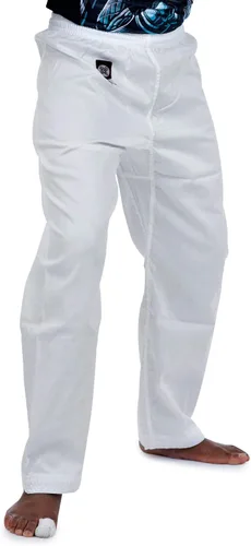 Vista 2 de Ronin - Pantalones de karate para artes marciales ligeros de polialgodón con cintura elástica