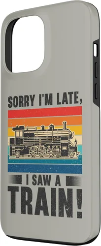Vista 2 de Funda para iPhone 13 Pro Max Train Railroad Locomotora de tren de vapor para motor Trainspotting