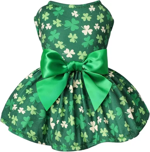 Vista 3 de Idepet Vestido de princesa tutú para mascotas, perro, gato, cachorro, falda Rosado Heart