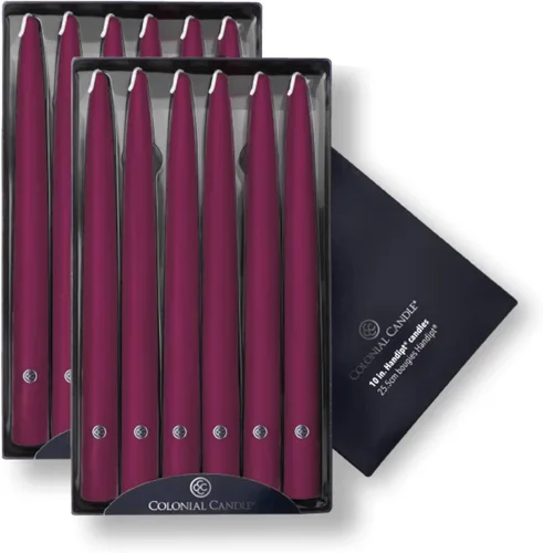 Vista 72 de Colonial Candle Handipt Collection - Vela cónica sin perfume, color blanco, 6 pulgadas, paquete de 12, hasta 4 horas de combustión