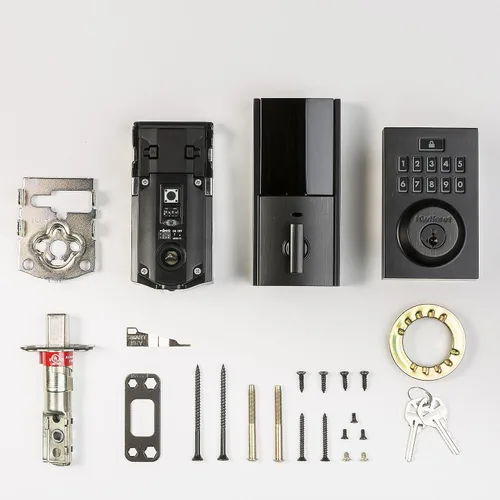 Vista 6 de Kwikset Smartcode 913 - Cerrojo de seguridad electrónico moderno Níquel satinado contemporáneo