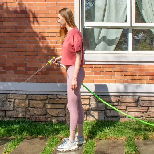 Vista 8 de Fevone Manguera Líder de Jardín de 3 pies, Manguera de Agua Híbrida Ligera, Flexible y Duradera, Conexiones Libres de Fugas Flexible Hybrid