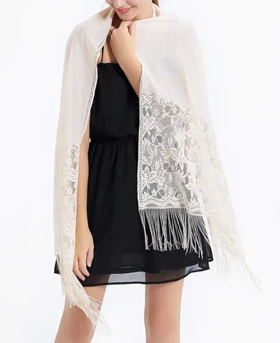 Vista 2 de RIIQIICHY Shawls and Wraps for Evening Dresses Scarfs for Women Pashmina Wedding Formal Shawl