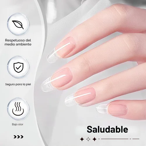 Vista 8 de JODSONE 2 unidades de gel constructor de 0.3 fl oz para uñas, gel constructor transparente para solución de engrosamiento de uñas, extensión