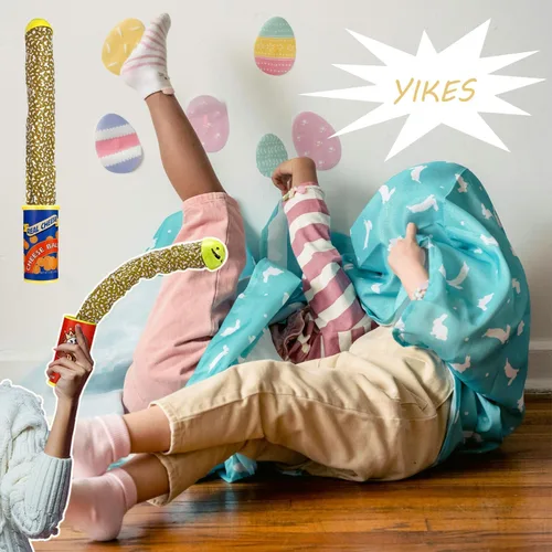 Vista 4 de SnaFununy Lata de Broma de Papas Fritas Serpiente Bromas Salto Resorte Juguete Artículos de Bromista Regalos para Adultos, Bromas Juguetes de Broma