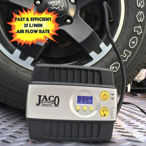 Vista 5 de JACO SmartPro inflador digital Premium de neumático, 12V, portátil, 100 PSI