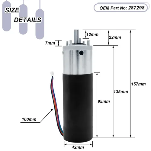 Vista 6 de 287298, Motor deslizante empotrado para RV compatible con sistema deslizante empotrado Lippert LCI Schwintek, conjunto de motor deslizante