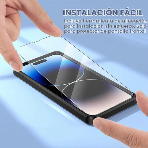 Vista 7 de Maxdara [6 en 1] Protector de Pantalla para iPhone 14 Pro (6.1 pulgadas), Paquete de 2 Protectores de Pantalla Trasera para iPhone 14 Pro