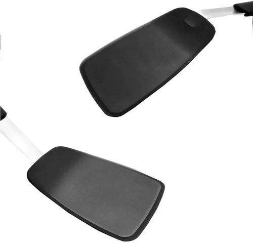 Vista 3 de Espátula giratoria de silicona flexible, versátil 600F resistente al calor, antiadherente y buen agarre, color negro