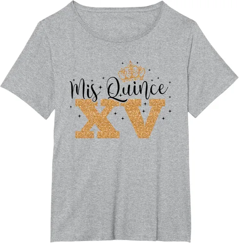 Vista 39 de Camiseta de quinceañera Mis Quince para cumpleaños número 15 Blanco