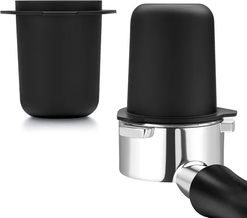 Vista 3 de Normcore Taza dosificadora portafiltro de 53.3mm - Acero inoxidable 304 - Negro mate - Revestimiento antiadherente Compatible con Breville Barista