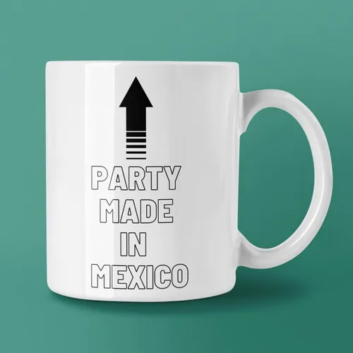 Vista 2 de Taza media mexicana, mexicana, mexicana, hecha en México, regalos mexicanos, madre mexicana, regalo mexicano para un hombre, regalo para mamá