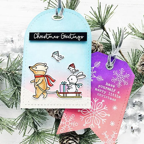 Vista 6 de Juego de sellos y troqueles transparentes de copos de nieve de Navidad para hacer tarjetas, plantillas de corte para álbumes de recortes, álbum