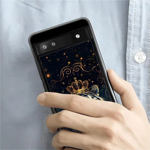 Vista 741 de Compatible con Google Pixel 4A 5G Mobile Case Creative Acrylic Panel trasero Silicona Protección Grip especialmente diseñado para Google Pixel 4A 5G