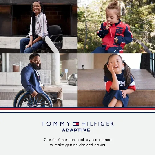Vista 6 de Tommy Hilfiger Shorts Healy adaptables para niñas con cordón