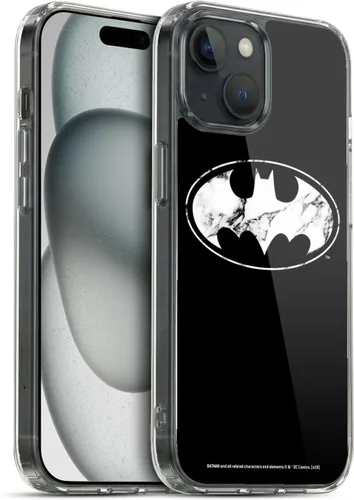 Vista 450 de Head Case Designs Funda de gel con licencia oficial de Batman DC Comics Bat Signal Logos [protección de grado militar] compatible con Apple iPhone 7