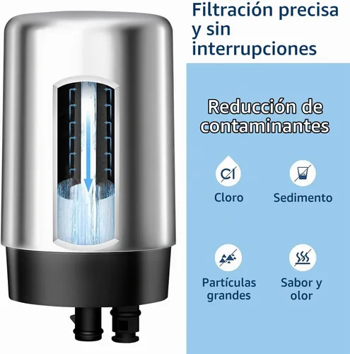 Vista 2 de Waterdrop 7027S - Filtro de grifo compatible con grifo Brita®, cromado