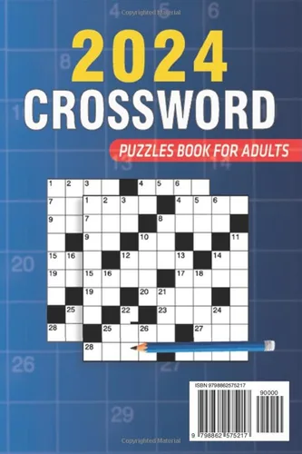 Vista 2 de 2024 Easy Crossword Puzzles Book For Adults With Solution Relaxing Crosswords Book For Seniors & Teens To Have Fun and Relax