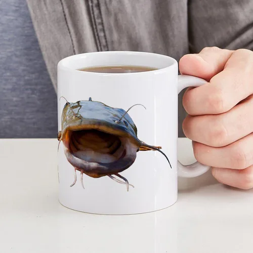 Vista 6 de CafePress Bigmouth Flathead - Taza de café de cerámica (11.0 fl oz)