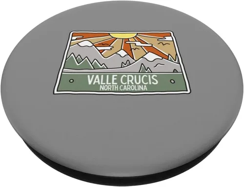 Vista 2 de Valle Crucis North Carolina Mountains Sunrise NC Souvenir PopSockets Swappable PopGrip