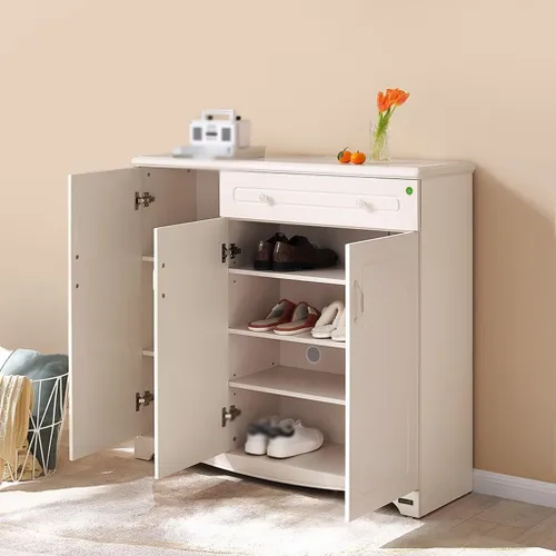 Vista 5 de Shoe Bench Shoe Rack, Entrance Shoe Cabinet Modern Household Shoe Cabinet Simple Hallway Cabinet Indoor Shoe Cabinet is Suitable for Living Room
