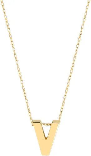 Vista 24 de Gelin 10K Solid Gold Initial Necklace for Women (A to Z All Letters)
