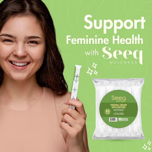 Vista 6 de Aplicadores de crema vaginal desechables: se adapta a lubricantes de presiembra, Estrace, lubricante personal y productos de gel o crema de venta