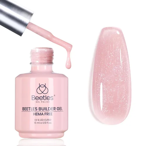Vista 22 de Beetles - Gel constructor para uñas, 2 unidades de gel transparente 8 en 1 para ápice instantáneo, fortalecimiento y extensión, apto