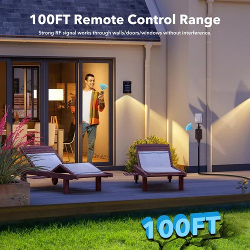 Vista 2 de BN-Link Interruptor de luz inalámbrico con control remoto para interiores