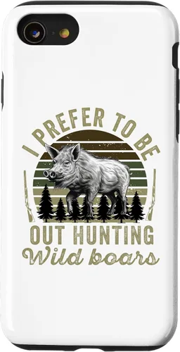 Vista 13 de iPhone 15 Hog Hunting Men Dad Wild Boar Pig Hunter Funny Feral swine Case