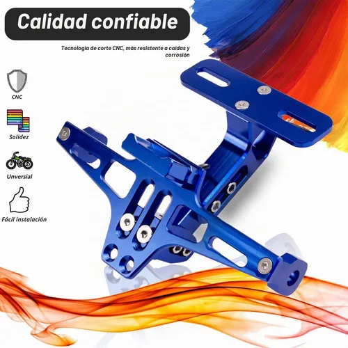 Vista 7 de LKV - Marco universal para placa de matrícula de motocicleta con luz LED