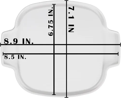 Vista 5 de Corningware – tapa de plástico blanco de 1 cuarto / 1.5 cuartos para estufa (se ajusta a los platos de vidrio Corningware A-1-B y A-1.5-B)