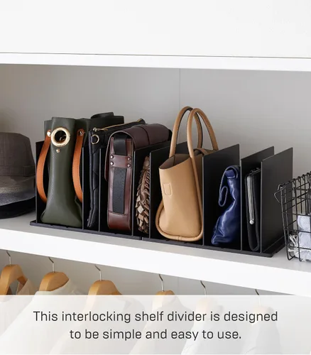 Vista 2 de YAMAZAKI Inicio Smart Monedero OrganizadorDivisor de Bolsa Para Estante de Armario - Plástico Abs