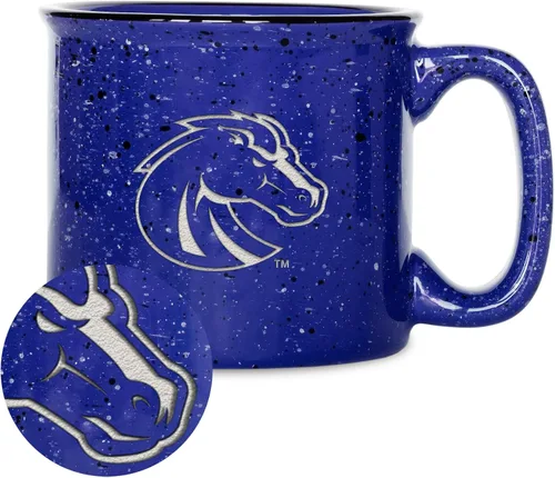 Vista 98 de Rico Industries NCAA Speckle 12oz Laser Engraved Campfire Mug
