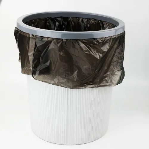 Vista 6 de Revestimientos para botes de basura de cocina de 13 galones, 130 unidades, color negro