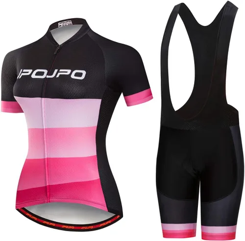 Vista 16 de Mujeres Ciclismo Jersey Conjunto Verano Ciclismo Ropa MTB Jersey Set Secado Rápido Transpirable Verano Bicicletas Uniformes 1