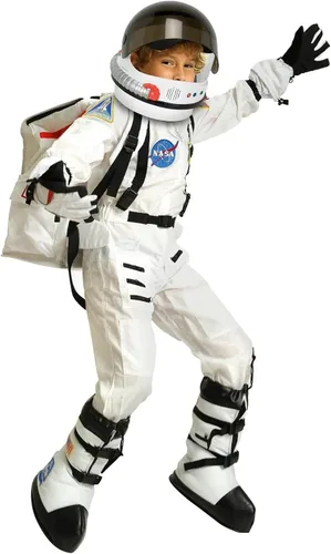 Vista 4 de Guantes para disfraz de astronauta, Blanco