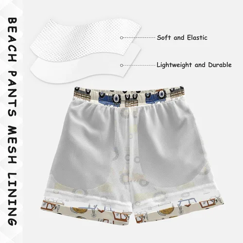Vista 4 de Aflyko Traje de baño tropical para niños, traje de baño divertido