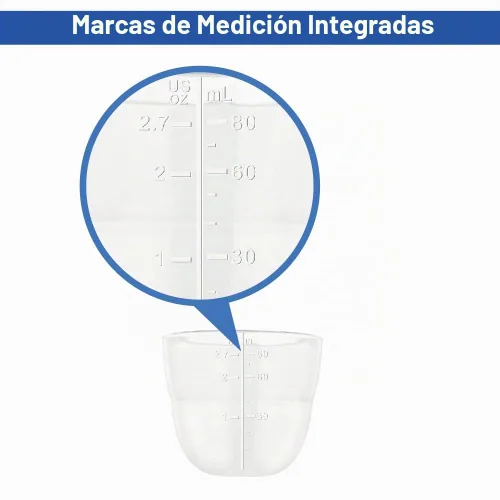 Vista 5 de Maymom Botella de recolección de leche de boca ancha con tapa de cúpula, parte superior de botella, disco SureSeal; compatible con botellas Spectra