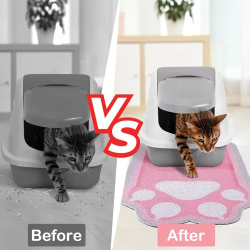 Vista 3 de Unicorn Catcher Alfombrilla de arena para gatos, alfombrilla grande antideslizante para arena para gatos, tapete suave para arena para gatos, tapete
