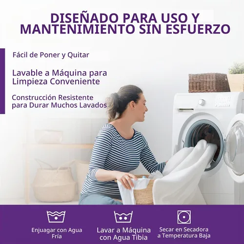 Vista 8 de Protector de colchón impermeable tamaño California King, funda de colchón estilo sábana bajera, hipoalergénico, transpirable, sin ruido, protege