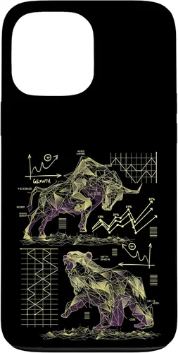 Vista 24 de Shareholder Stock Market Bull vs Bear Stock Trader Case for iPhone 17