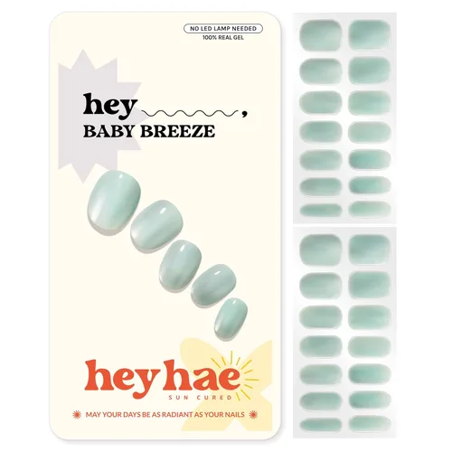 Vista 21 de Heyhae Paquete surtido de tiras de uñas de gel semicuradas (paquete de 4) No necesita lámpara LED Fácil de aplicar y quitar, calidad de salón