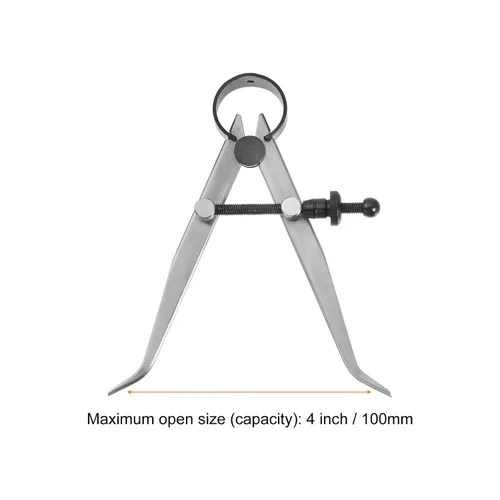 Vista 3 de HARFINGTON Pinza de junta de resorte de 4 pulgadas / 3.937 in de resorte ajustable dentro de la pinza con tuerca sólida para torno de madera trabajo