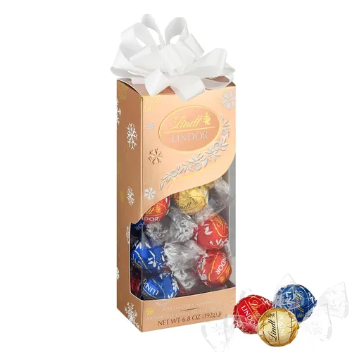 Vista 33 de Lindt Lindor - Trufas de chocolate extra oscuro 60 %, caramelo de chocolate negro con centro de trufa suave y derretida, ideal para regalar, 5.1