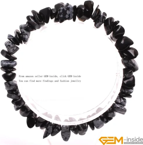 Vista 3 de gem-inside Limón Jade Gemstone mano pulseras cuerda elástica